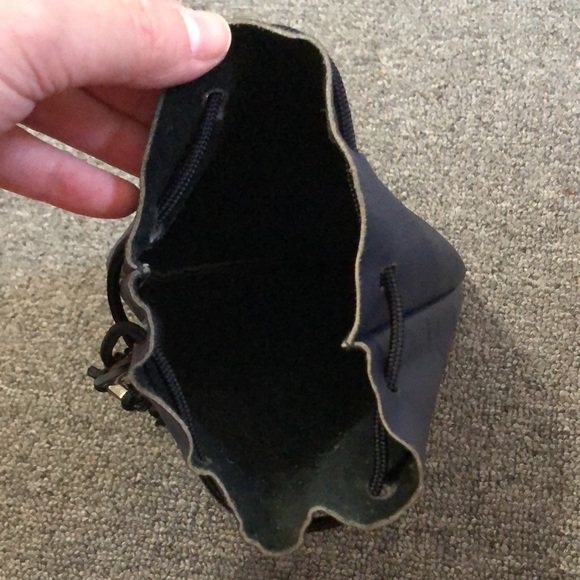 Vuarnet leather pouch vintage retro navy black silver - Picture 4 of 8